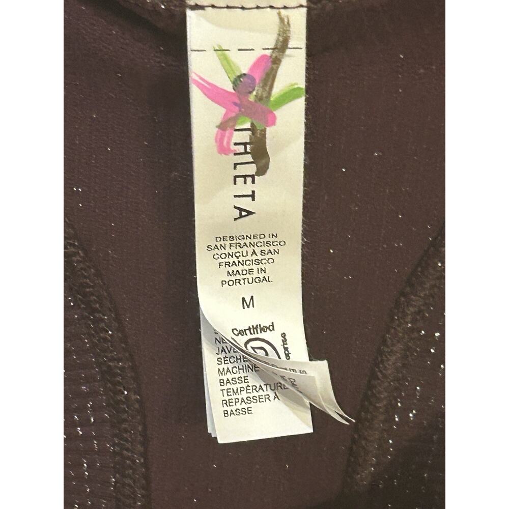 NWT Athleta Momentum Seamless Tank in Burgundy Glitter size M - Picture 2 of 7